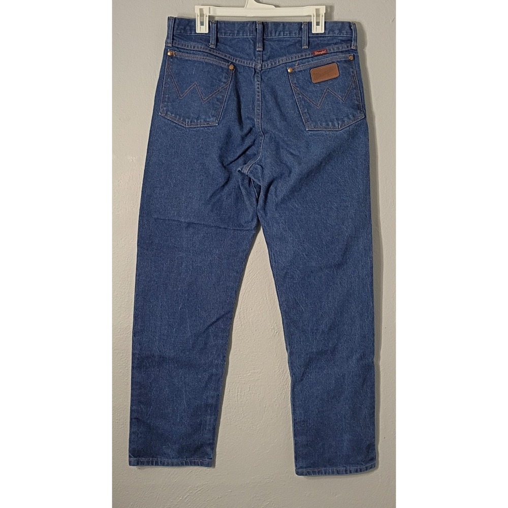 EXCELLENT Wrangler 36x32 (Actual 35x30 1/2) Cowboy Cut Relaxed Fit Jeans 31MWZDN - Picture 2 of 9